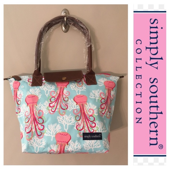 Simply Southern Handbags - Simply Southern Jellyfish Dance Tote NWT
